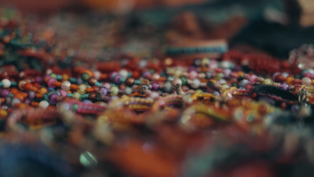 과테말라 기념품을 닫습니다. 핸드헬드 매크로 촬영