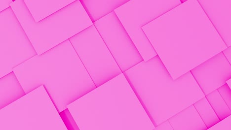 animación de cuadrados violetas de fondo abstracto en 3d. renderización por computadora de formas y imágenes