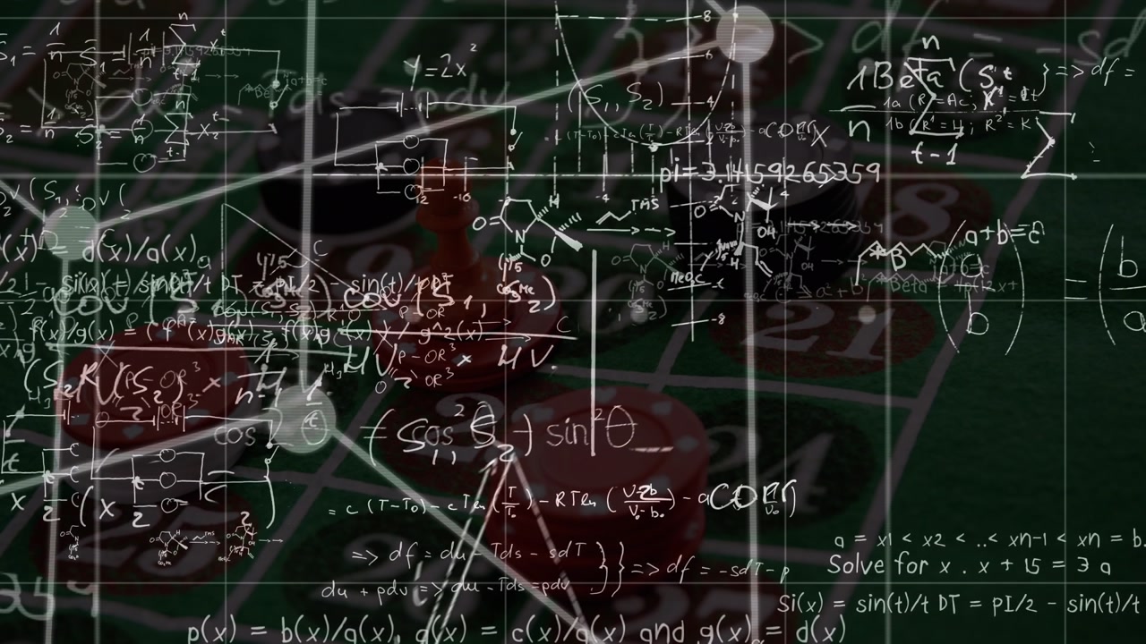 Animation of mathematical equations over chips
