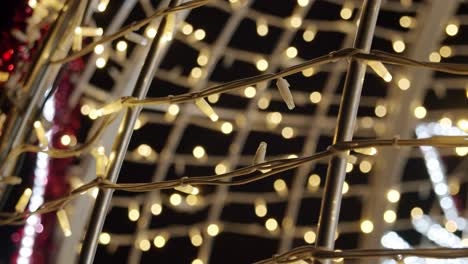 Christmas Lights At Night on a Large Decoration