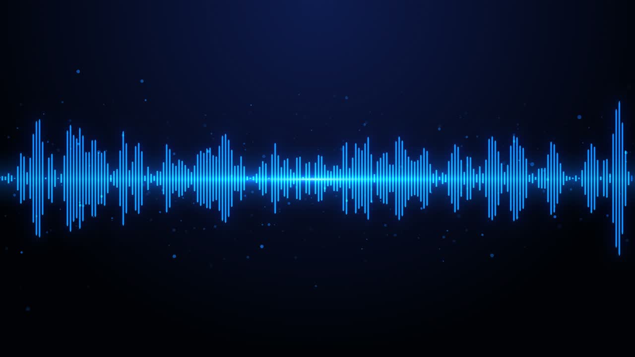 Visualization of sound waves digital wave equalizer music wave audio waveform voice soundtrack wave
