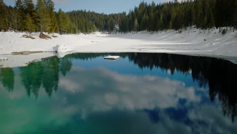 Flying-over-the-super-colored-Caumasee