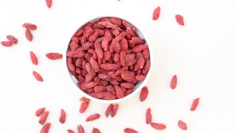 goji berries in a white bowl