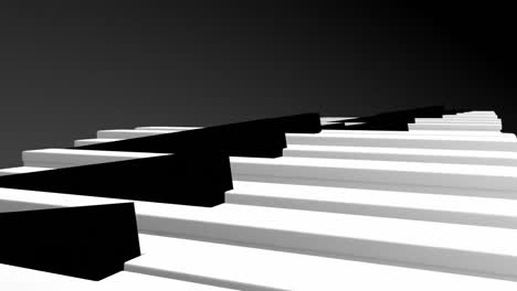 las teclas de piano 3d