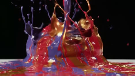 explosión de pintura de colores