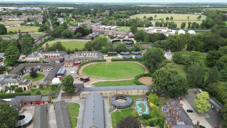 racing horse stables newmarket uk drone,aerial