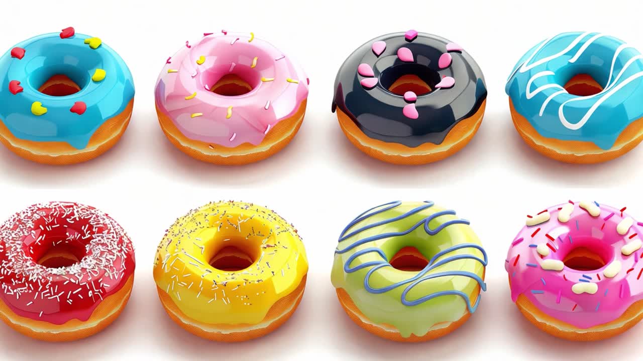 Colorful and Delicious Donuts