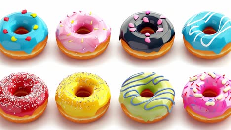 colorful and delicious donuts