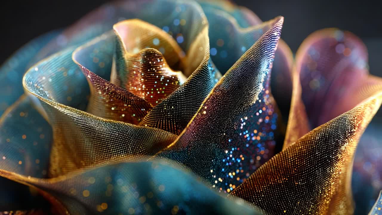 An exquisite close-up of a sparkling rose, showcasing intricate details and mesmerizing colors that blend seamlessly, creating a captivating visual experience of nature's beauty