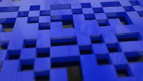 los bloques de píxeles de fondo de la pantalla de juego 3d de plástico visualización digital voxel