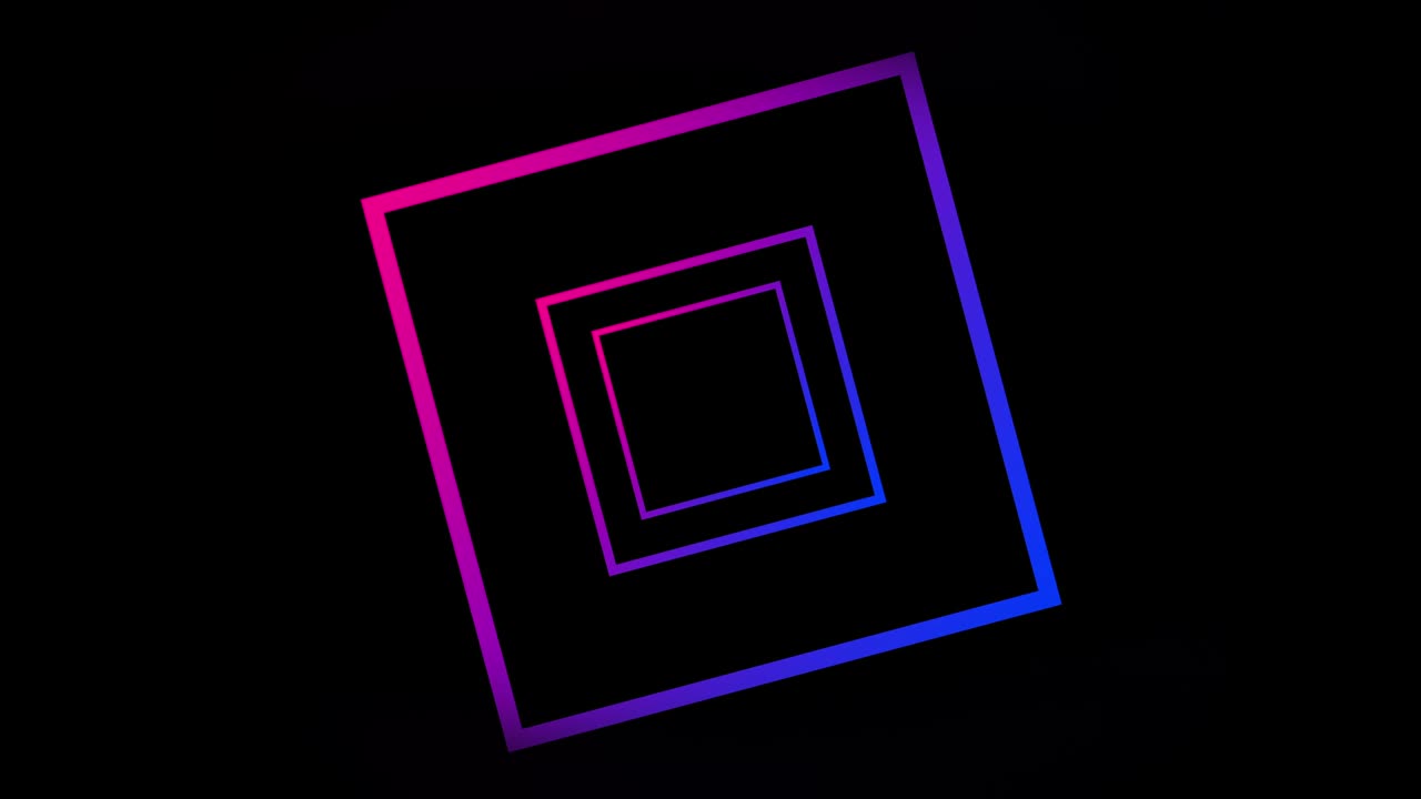 추상적인 사각형 모양 반복된 스트럼 색상의 터널