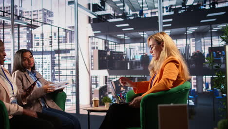 business meeting in modern office