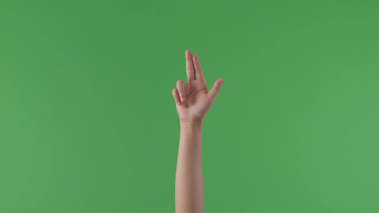 총 을 휘두르는 손 의 몸짓