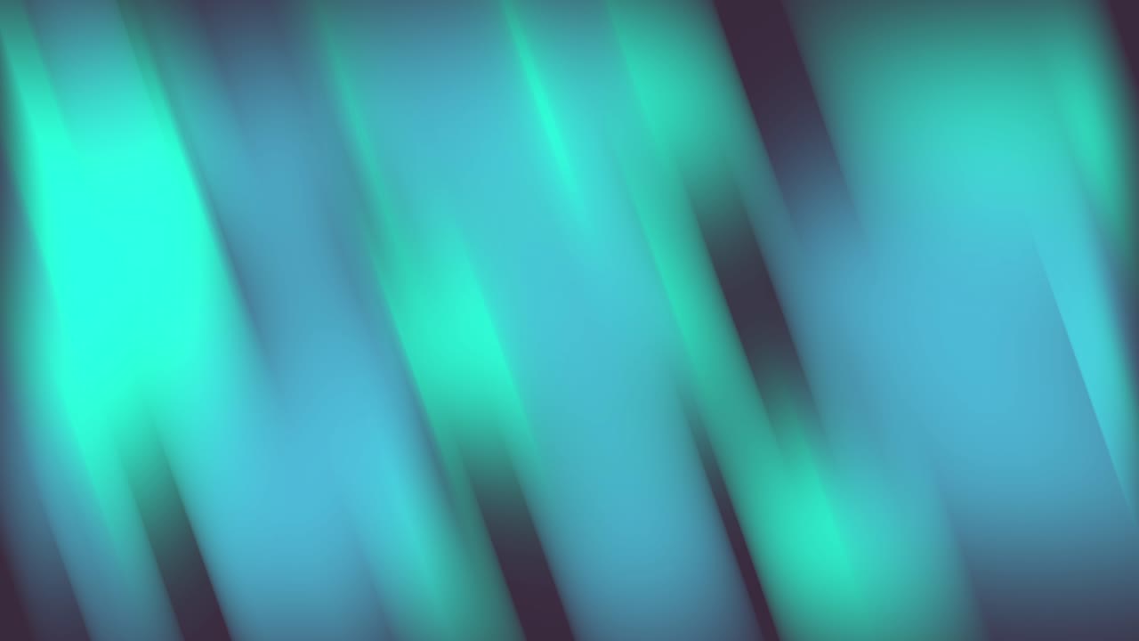Sfondo in movimento astratto con strisce di luce diagonali blu-verdi