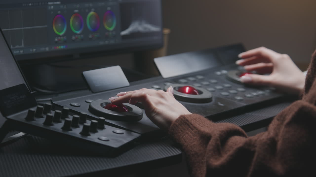 Video Editor Using Color Grading Software