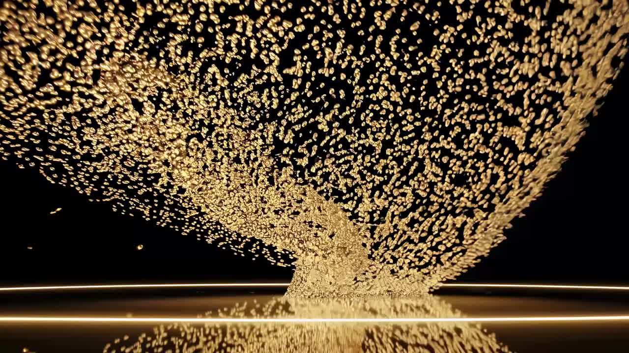 황금 입자 폭발