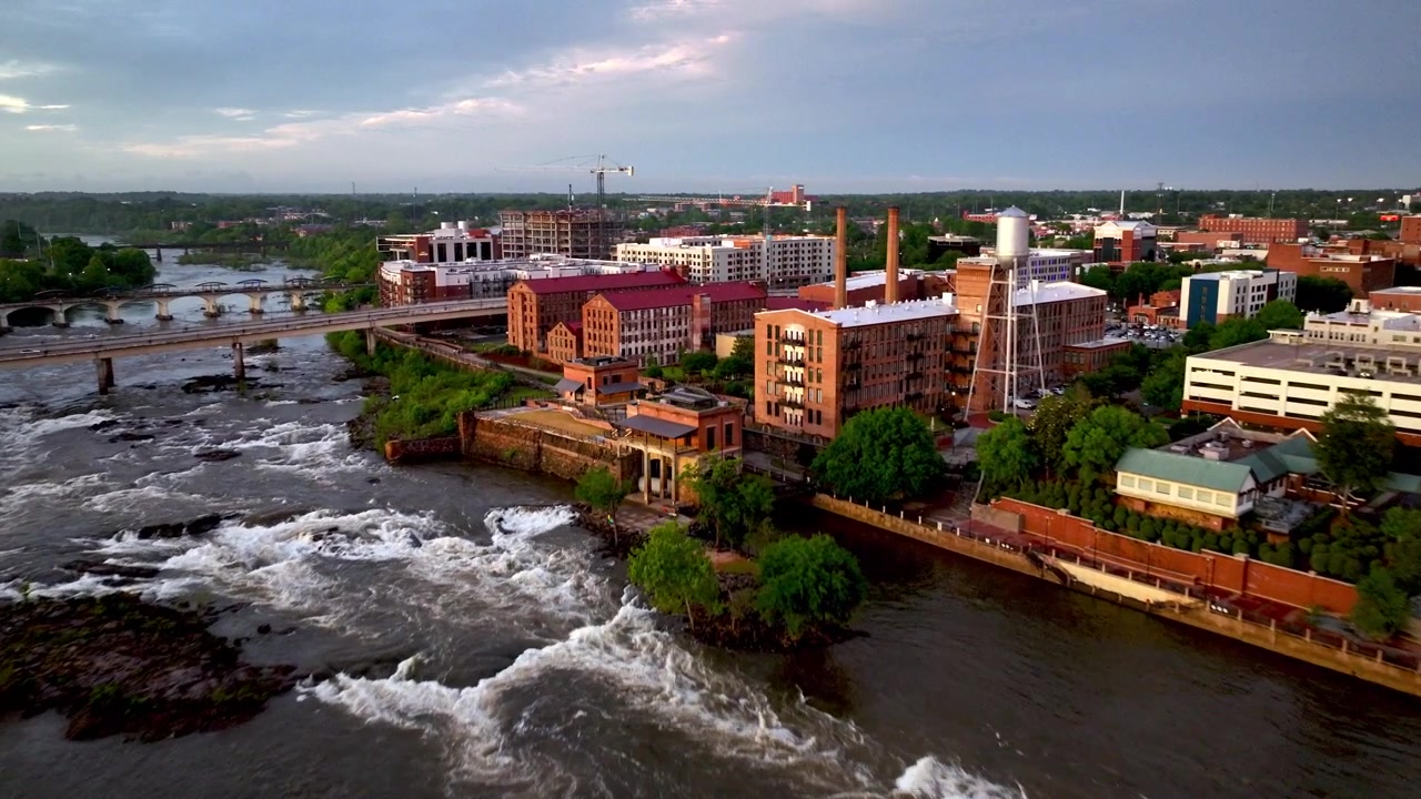 Whitewater Columbus Georgia skyline luftfoto