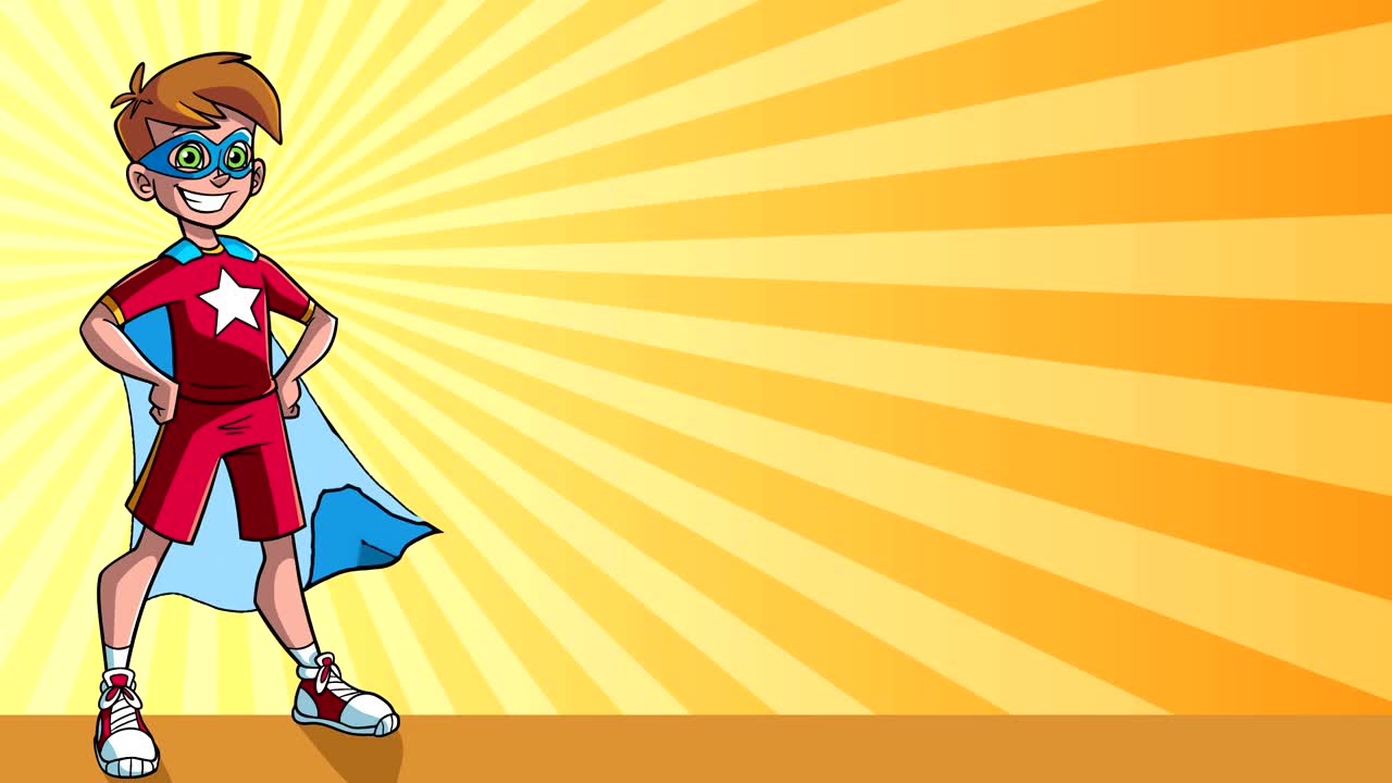 리틀 보이 슈퍼 레이 빛 배경