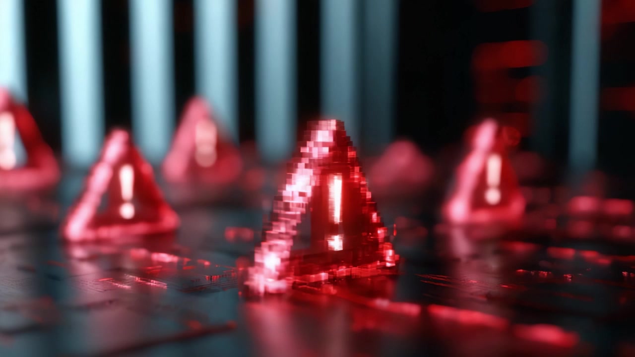 A Stunning Visual Showcase of Red Alert Symbols Representing Notifications and Warnings in a Digital Environment, Emphasizing the Importance of Communication and Awareness