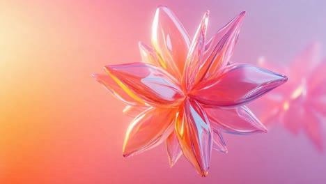 abstract glowing floral design
