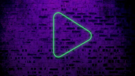 pulgares hacia abajo signo de neón en la pared de ladrillo 4k
