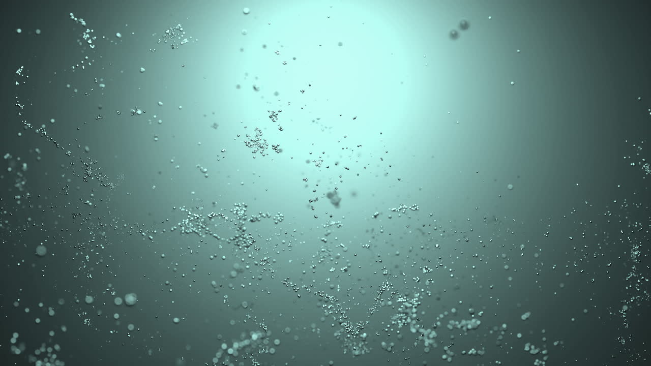 partículas de agua abstractas