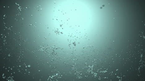 partículas de agua abstractas