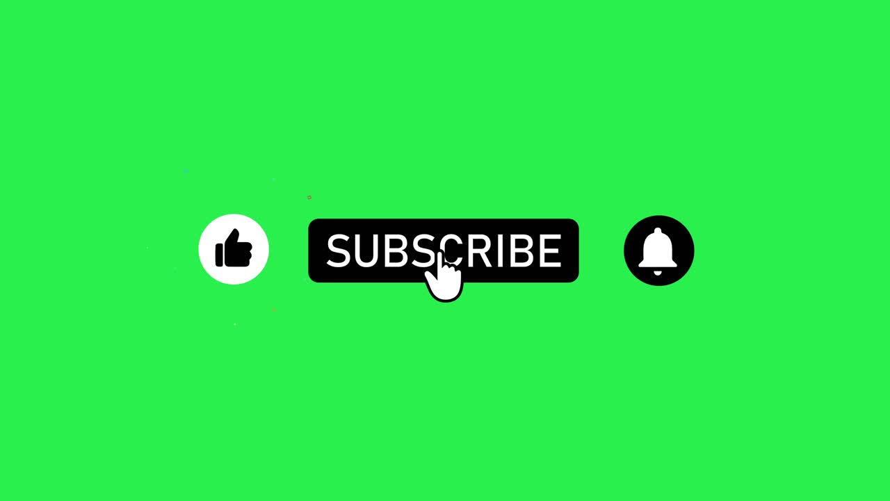 Subscribed, Like, and Notification Bell animation