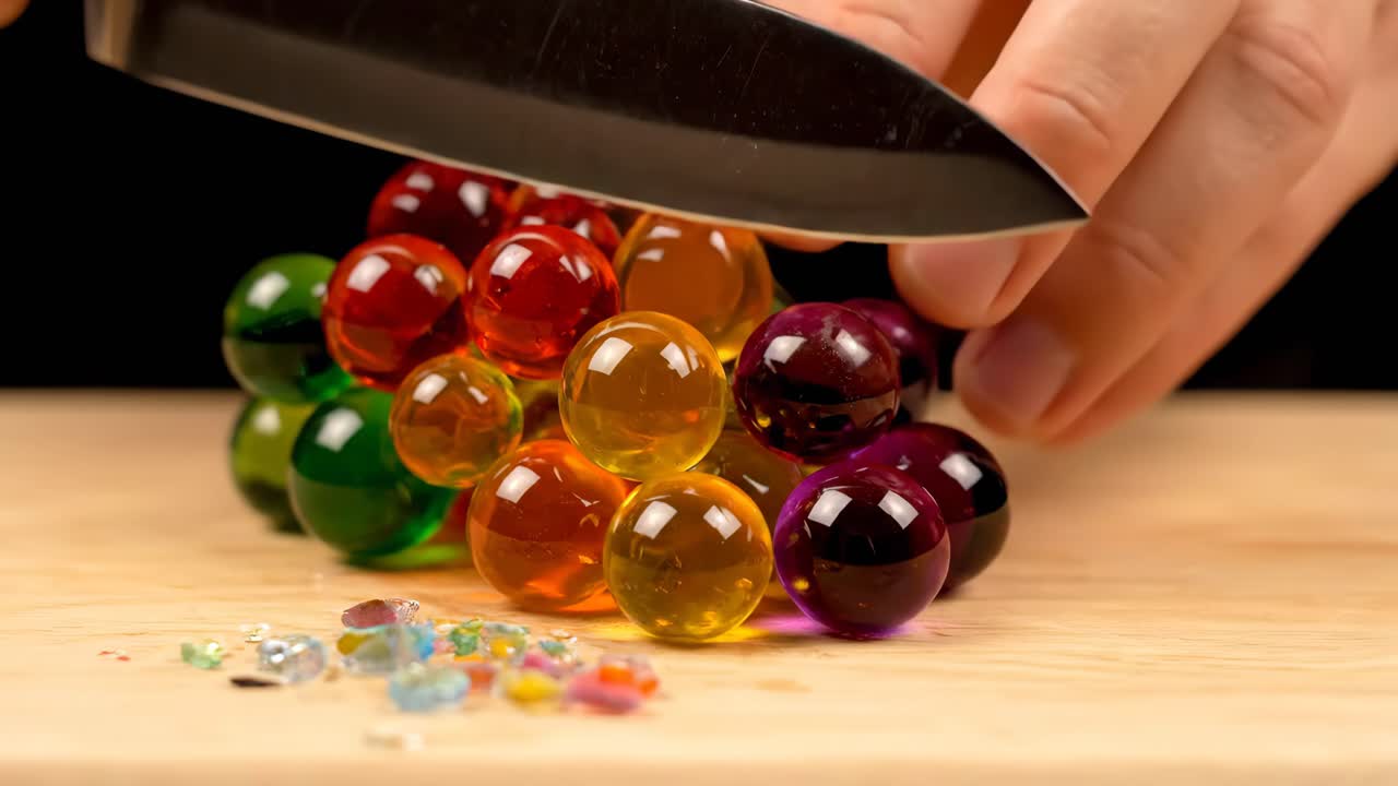 Cutting Water Beads