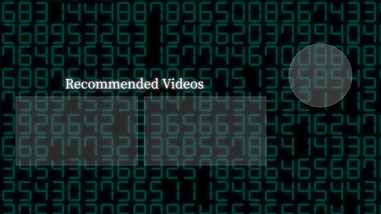 número aleatorio card de finalización pantalla de finalización gráficos de movimiento