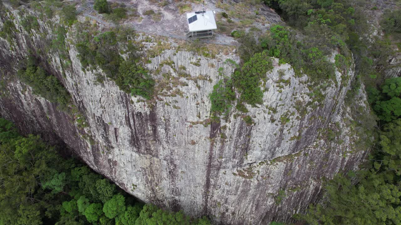 Mount Tinbeerwah Lookout In Queensland, Australia - Aerial Drone Shot