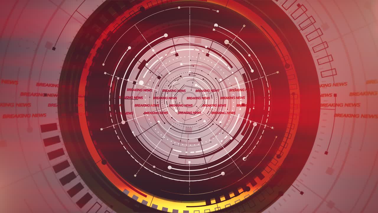 gráfico futurista con líneas y formas circulares