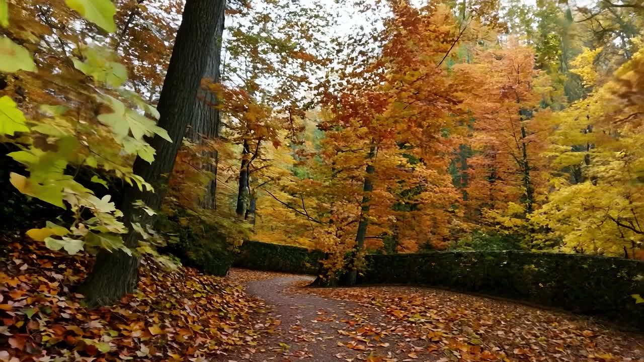 Jalan Setapak Hutan Musim Gugur