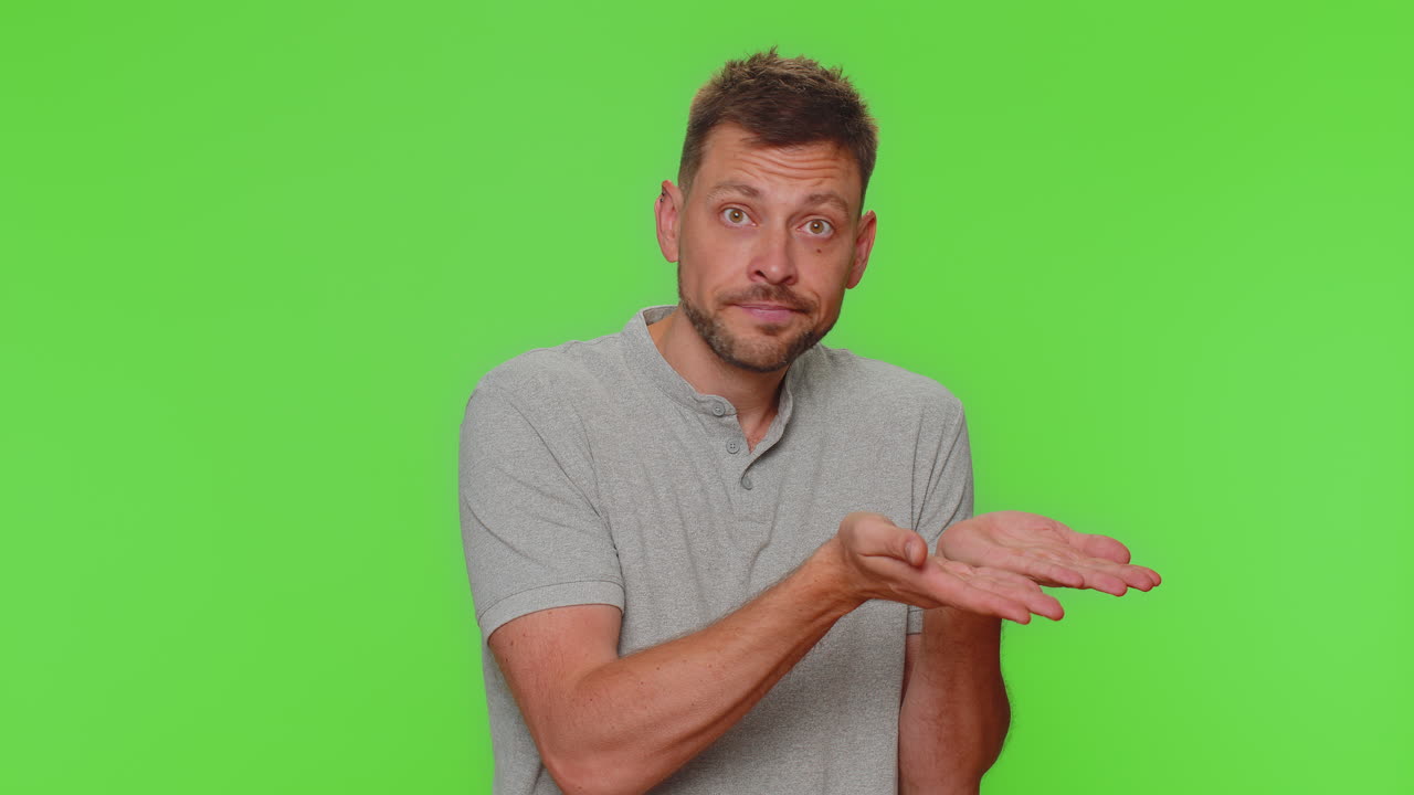 Man raising hands asking what why reason of failure trendy social media meme, anti lifehacks