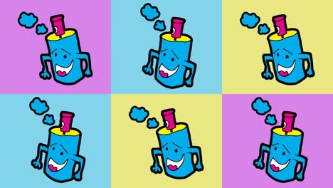 niños dibujando arte pop fondo sin costuras con tema de perfume