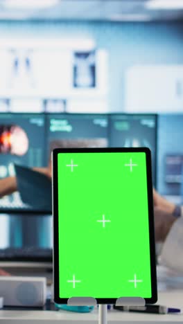 medical tablet in a modern operating room