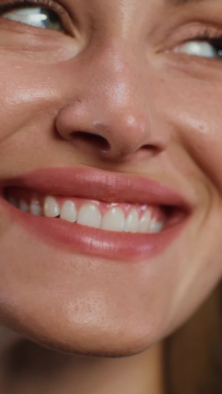 retrato en primer plano de una mujer sonriente