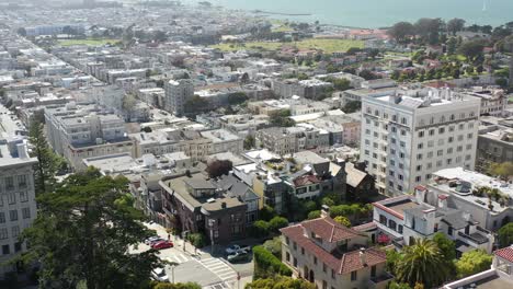 san francisco nob hill aerial view