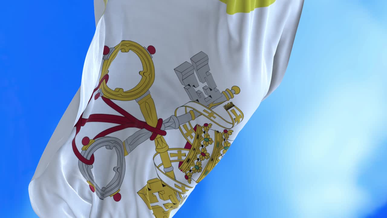 bandiera del vaticano a cerchio senza cuciture.