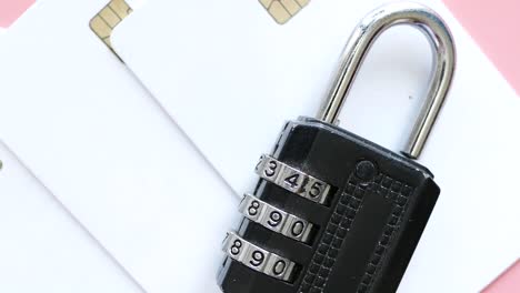 credit card security with combination lock