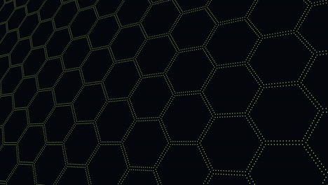 a pattern of hexagons with dots