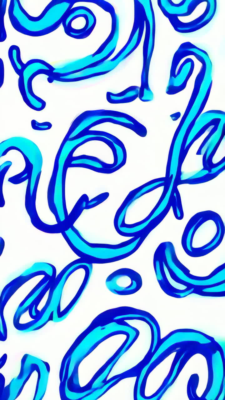Abstract Blue Swirls Pattern