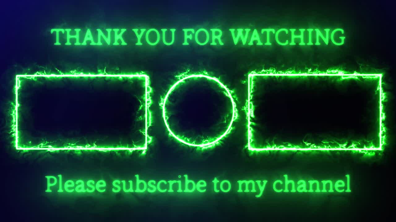 간단한 그라데이션 엔드 카드 엔딩 스크린 모션 그래픽