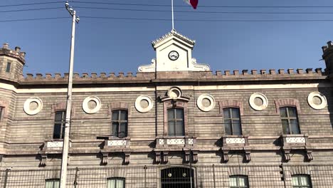 shot of lecumberri historical prison main entrance in mexico city