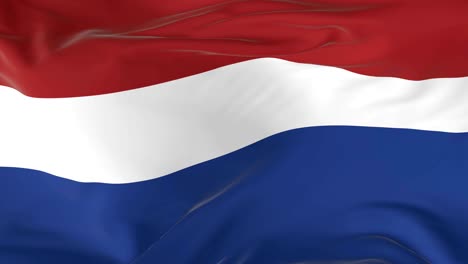 waving  looped flag as  background netherlands