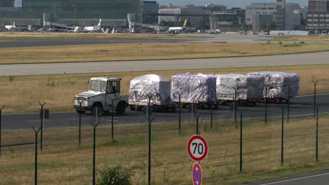 luggage airport loading and unloading luggage for passengers.