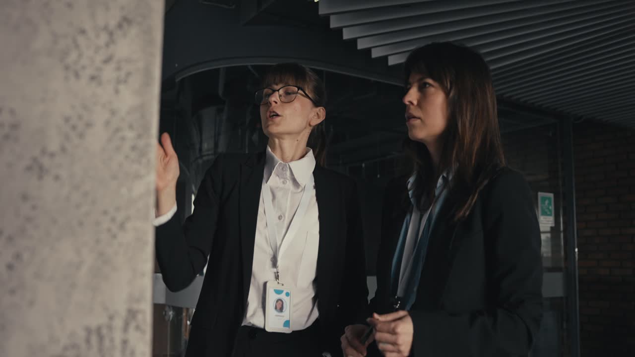 Businesswomen collaborating in an office environment