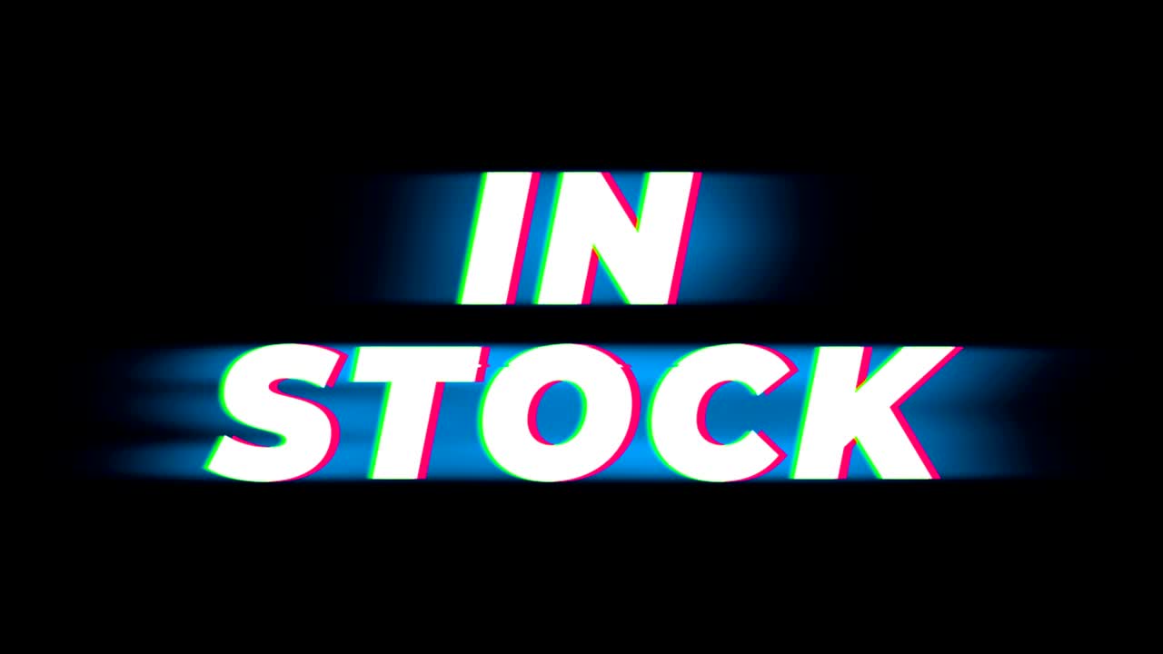 스 텍스트 빈티지 글리치 효과 프로모션