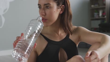 Caucasian-woman-drinking-water