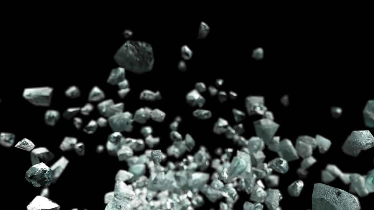 부서진 얼음 결정